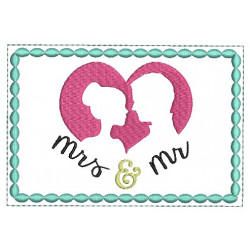 ITH - Postkarte Mr. & Mrs. Silhouette 1
